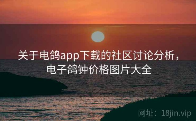 关于电鸽app下载的社区讨论分析，电子鸽钟价格图片大全