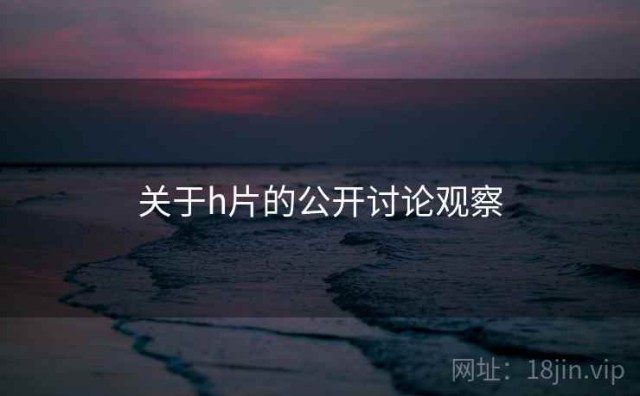 关于h片的公开讨论观察