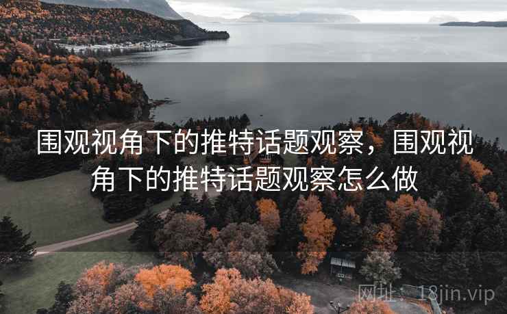 围观视角下的推特话题观察，围观视角下的推特话题观察怎么做