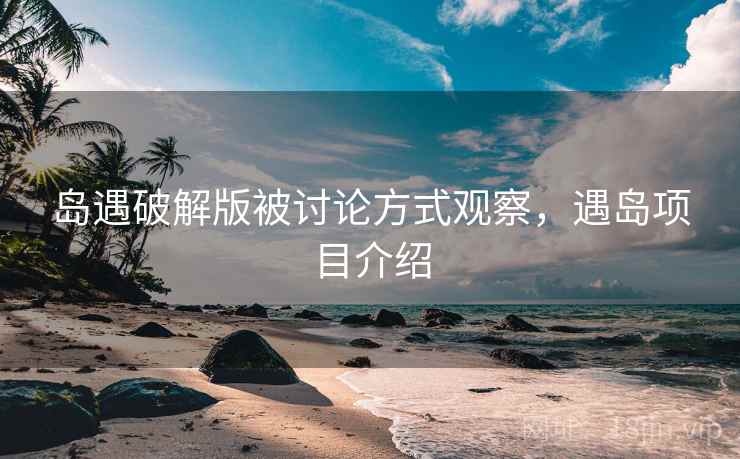 岛遇破解版被讨论方式观察，遇岛项目介绍